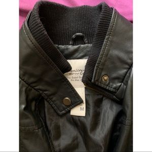 Black Faux Leather Jacket